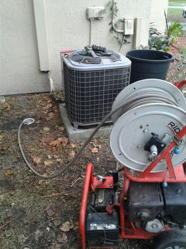 Hydro-jetting drain cleaning in Orlando